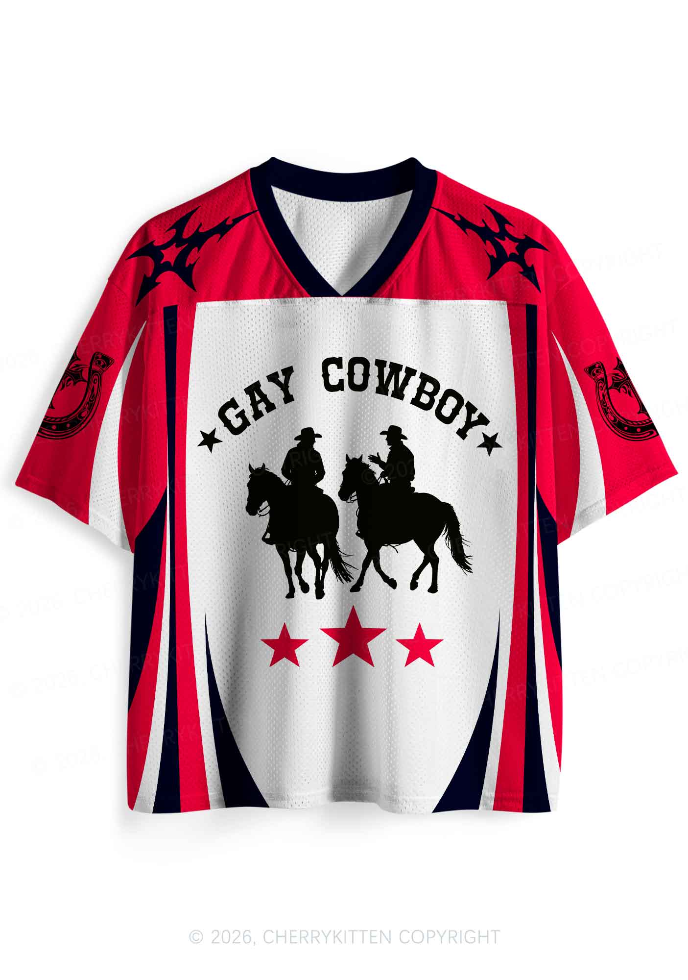 Gay Cowboy Pride Y2K Sport Jersey Shirts Cherrykitten