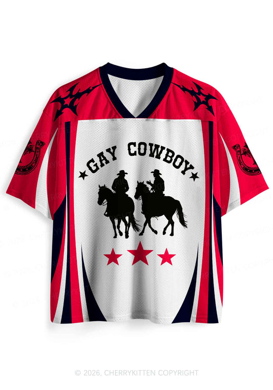 Gay Cowboy Pride Y2K Sport Jersey Shirts Cherrykitten