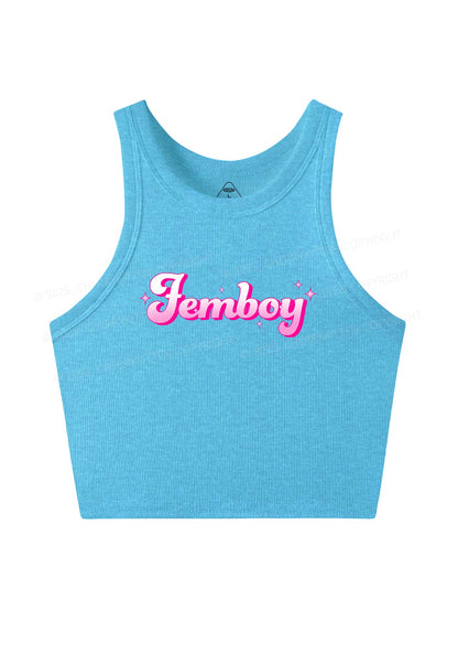 Femboy Pride Y2K Crop Tank Top Cherrykitten