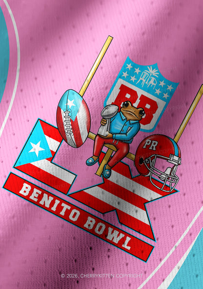 Pink Frog Y2K Crop Football Jersey Shirts Cherrykitten
