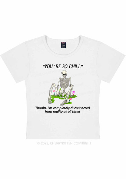 Curvy You're So Chill Y2K Baby Tee Cherrykitten