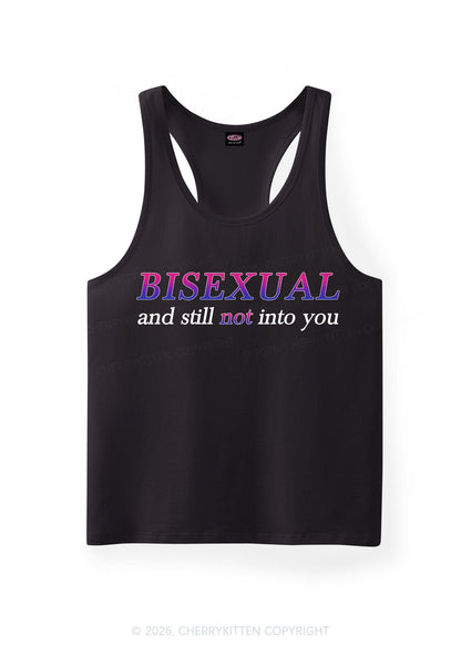 Bisexual And Still Not Into You Pride Y2K Men Racerback Tank Top Cherrykitten