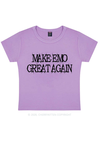 Make Emo Great Again Y2K Baby Tee Cherrykitten