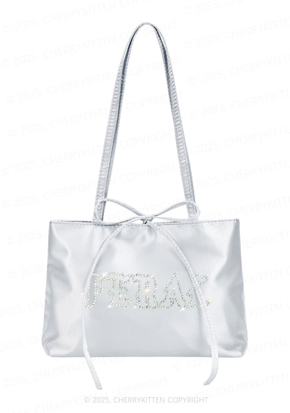 Rhinestone Feral Y2K Satin Bags Cherrykitten