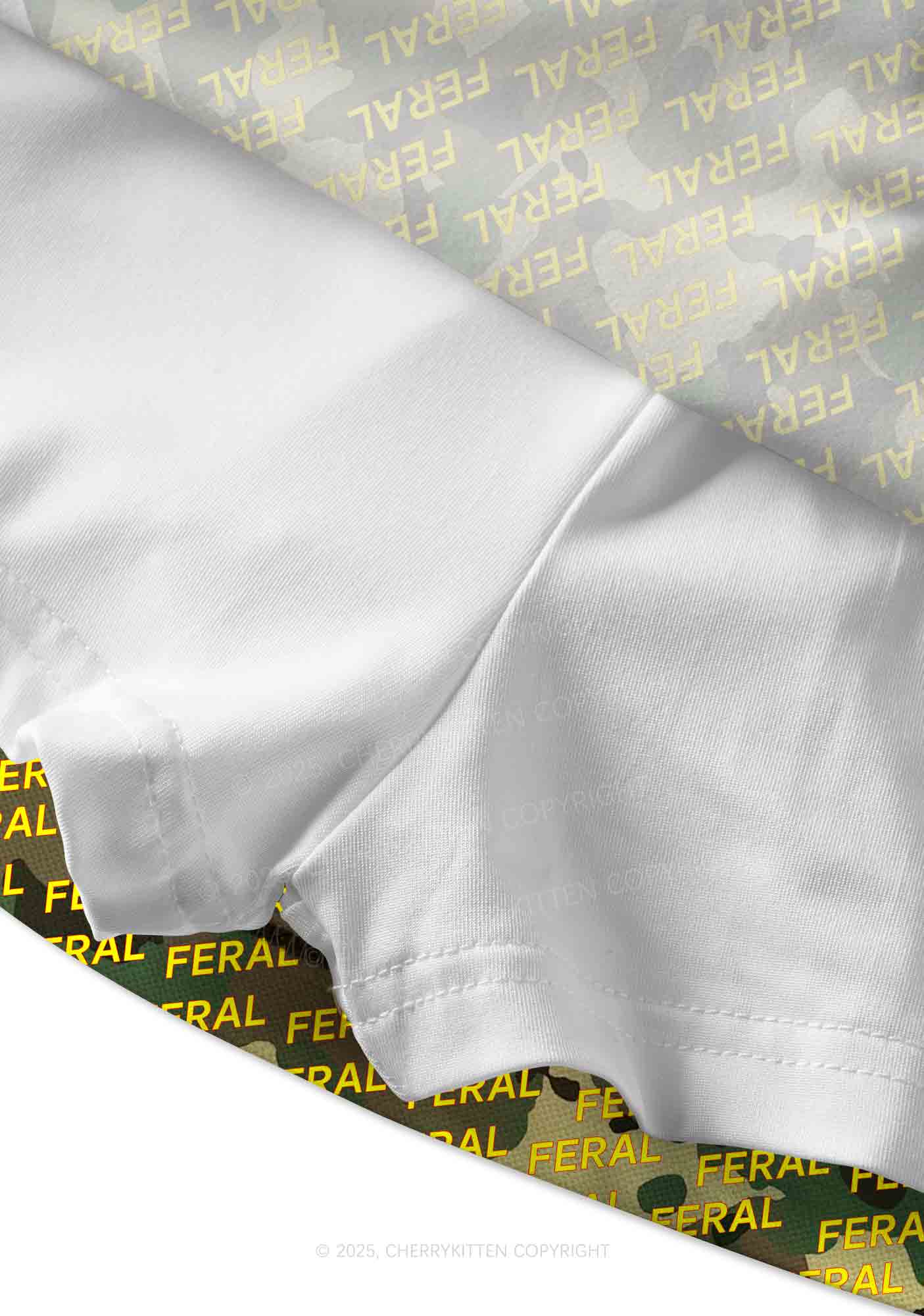 Wild Camouflage Feral Y2K Print Mini Skirt Cherrykitten