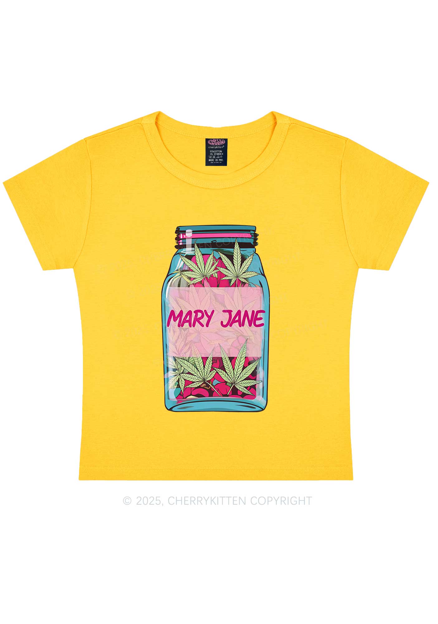 Wxxd Jar Y2K Baby Tee Cherrykitten