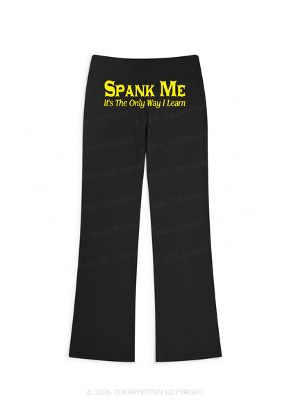 Spank Me Y2K Low Rise Drawstring Flare Pants Cherrykitten