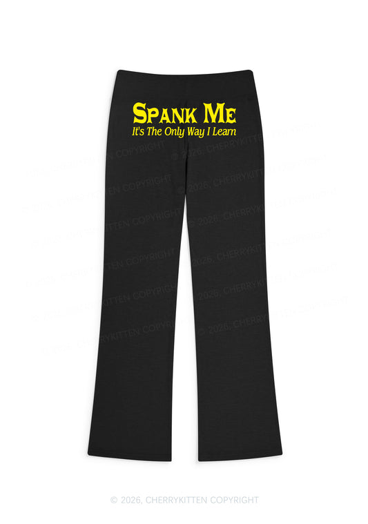 Spank Me Y2K Low Rise Drawstring Flare Pants Cherrykitten