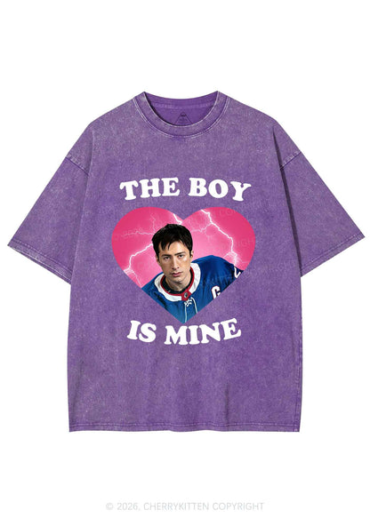 The Boy Is Mine HR Y2K Shirts Washed Tee Cherrykitten