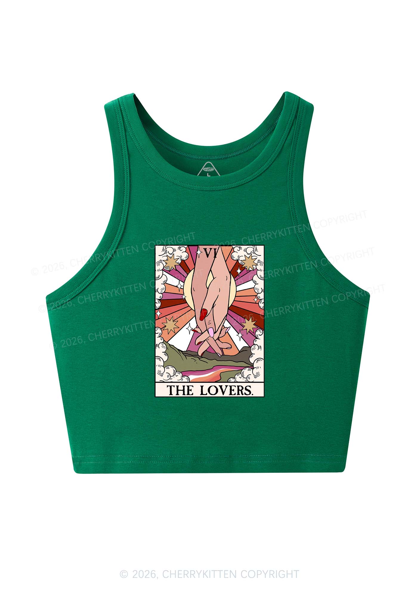 The Lesbian Lovers Y2K Crop Tank Top Cherrykitten