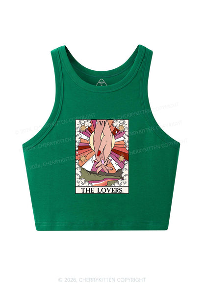 The Lesbian Lovers Y2K Crop Tank Top Cherrykitten