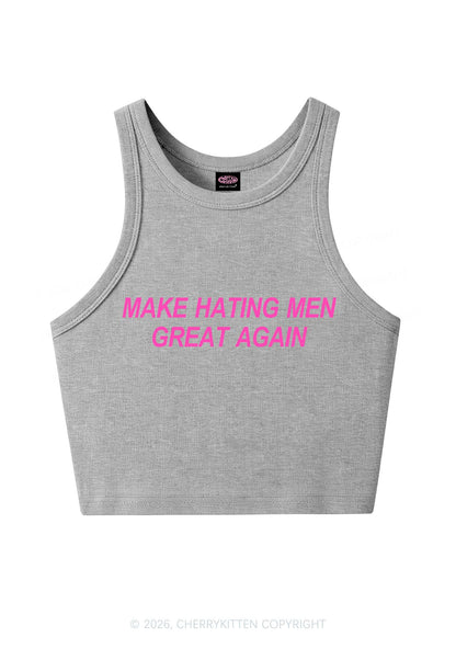 Make Hating Men Great Again Y2K Crop Tank Top Cherrykitten