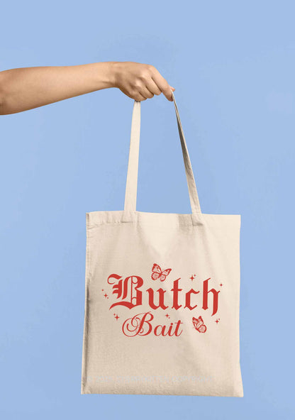 Butch Bait Pride Y2K Canvas Tote Bag Cherrykitten