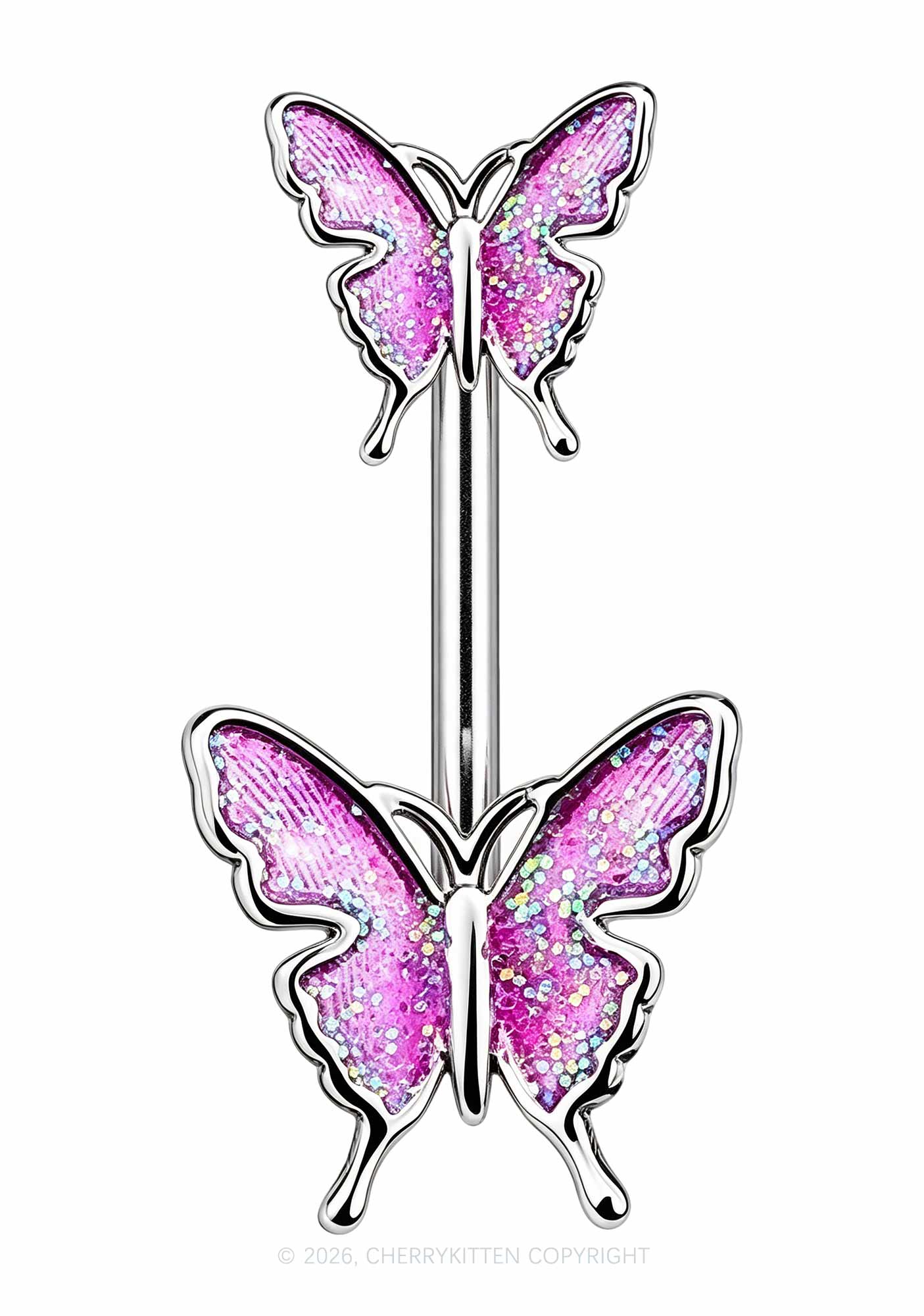 1pc Butterfly Titanium Y2K Navel Piercing Cherrykitten