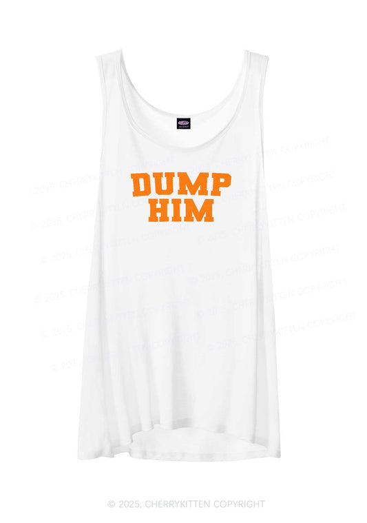 Dump Him Y2K Sheer Boyfriend Tank Cherrykitten