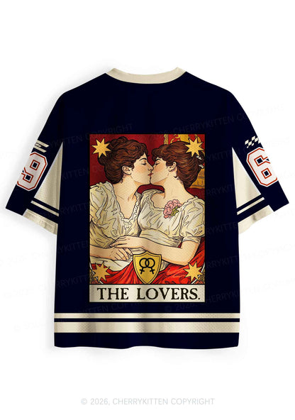 Redhead Women Kissing Pride Y2K Sport Jersey Shirts Cherrykitten