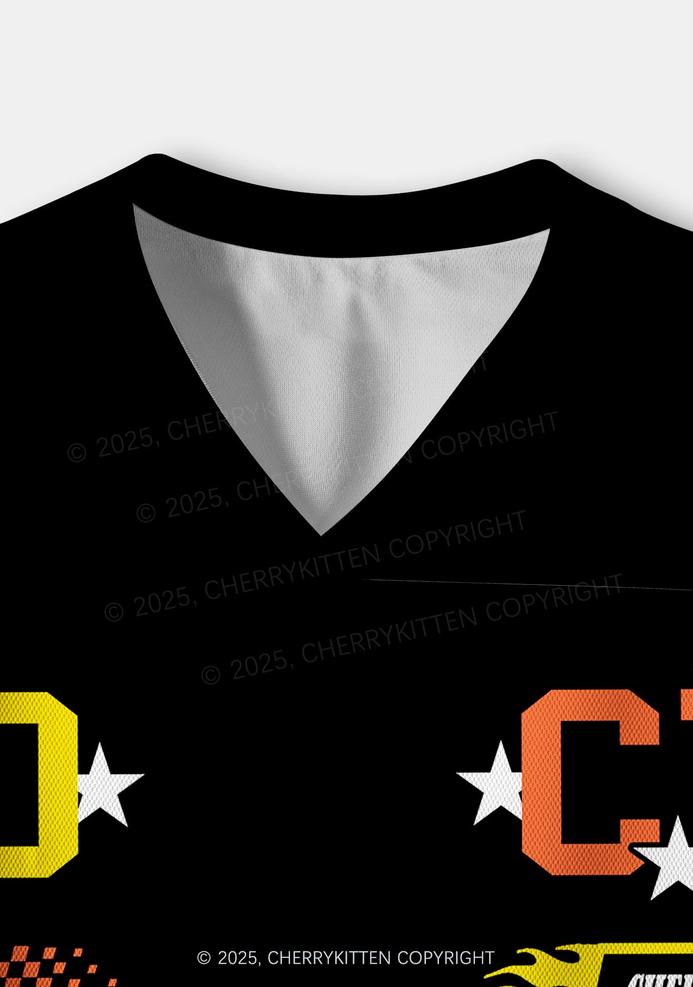 Custom Black ACAB Cats Y2K Crop Sport Jersey Shirts Cherrykitten