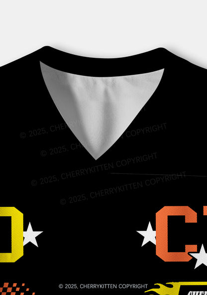 Custom Black ACAB Cats Y2K Crop Sport Jersey Shirts Cherrykitten