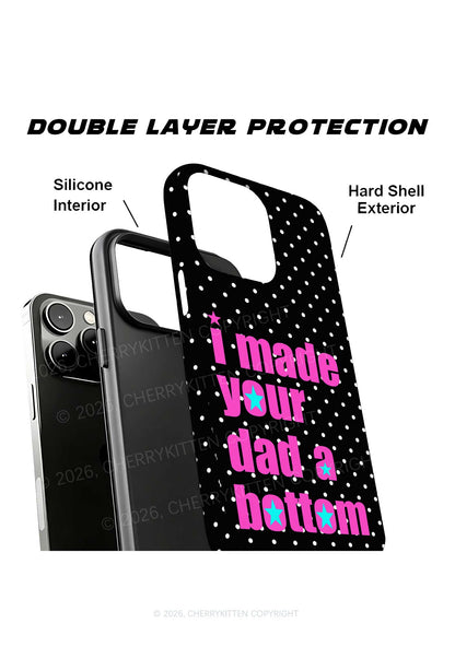 Black Made Your Dad Bottom Y2K Phone Case Cherrykitten