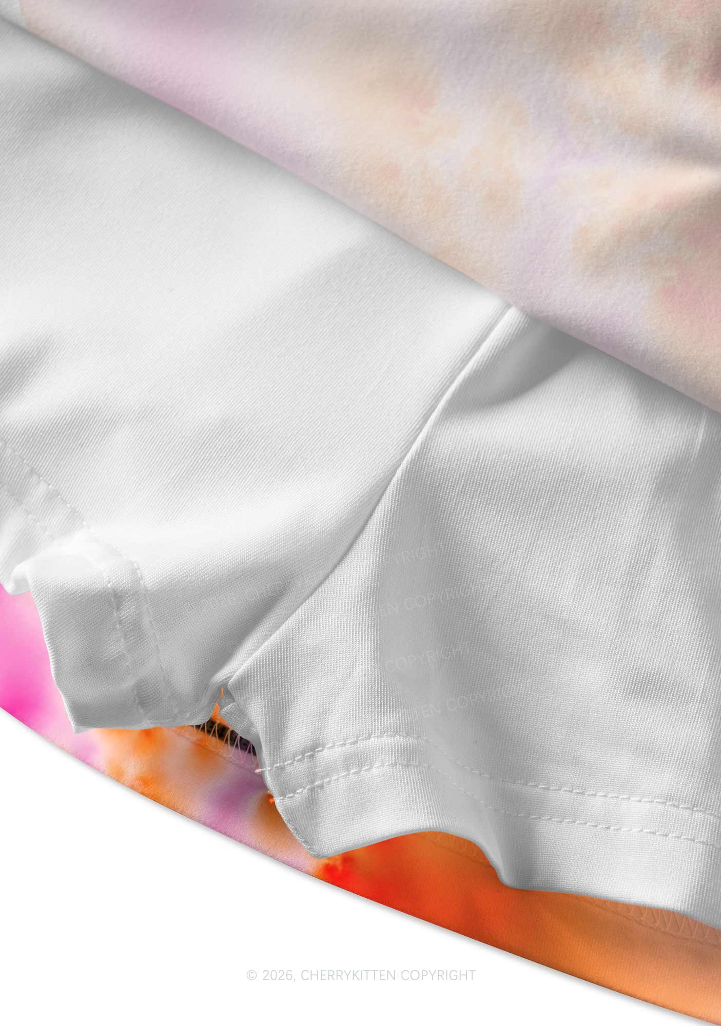 Lesbian Thermal Pride Y2K Print Mini Skirt Cherrykitten