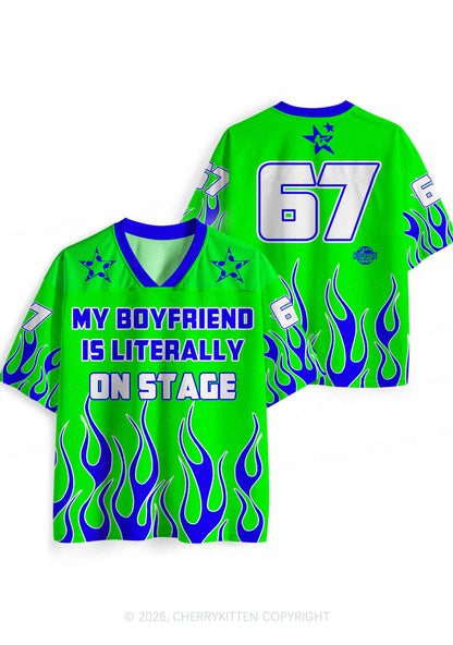 My BF Is Literally On Stage Y2K Sport Jersey Shirts Cherrykitten