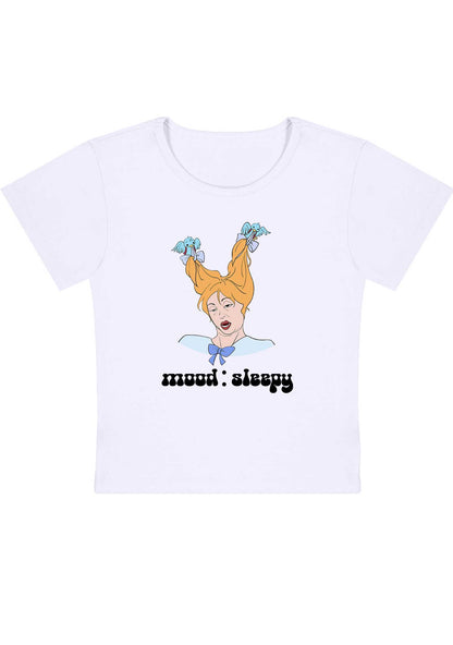 Curvy Mood Sleepy Girl Baby Tee