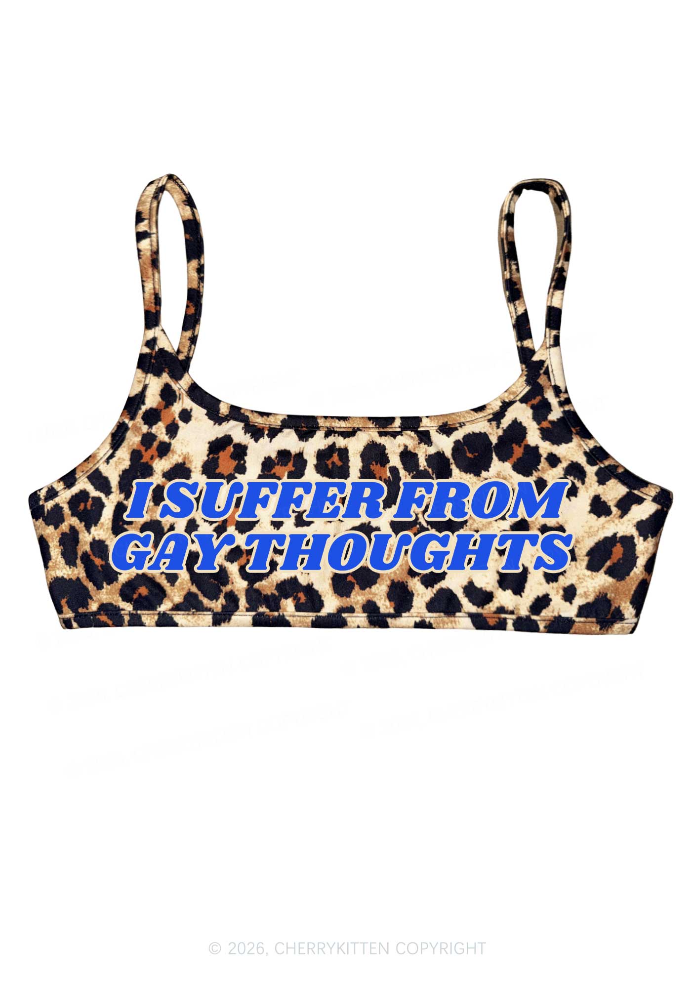I Suffer From Gay Thoughts Pride Y2K Super Crop Cami Cherrykitten