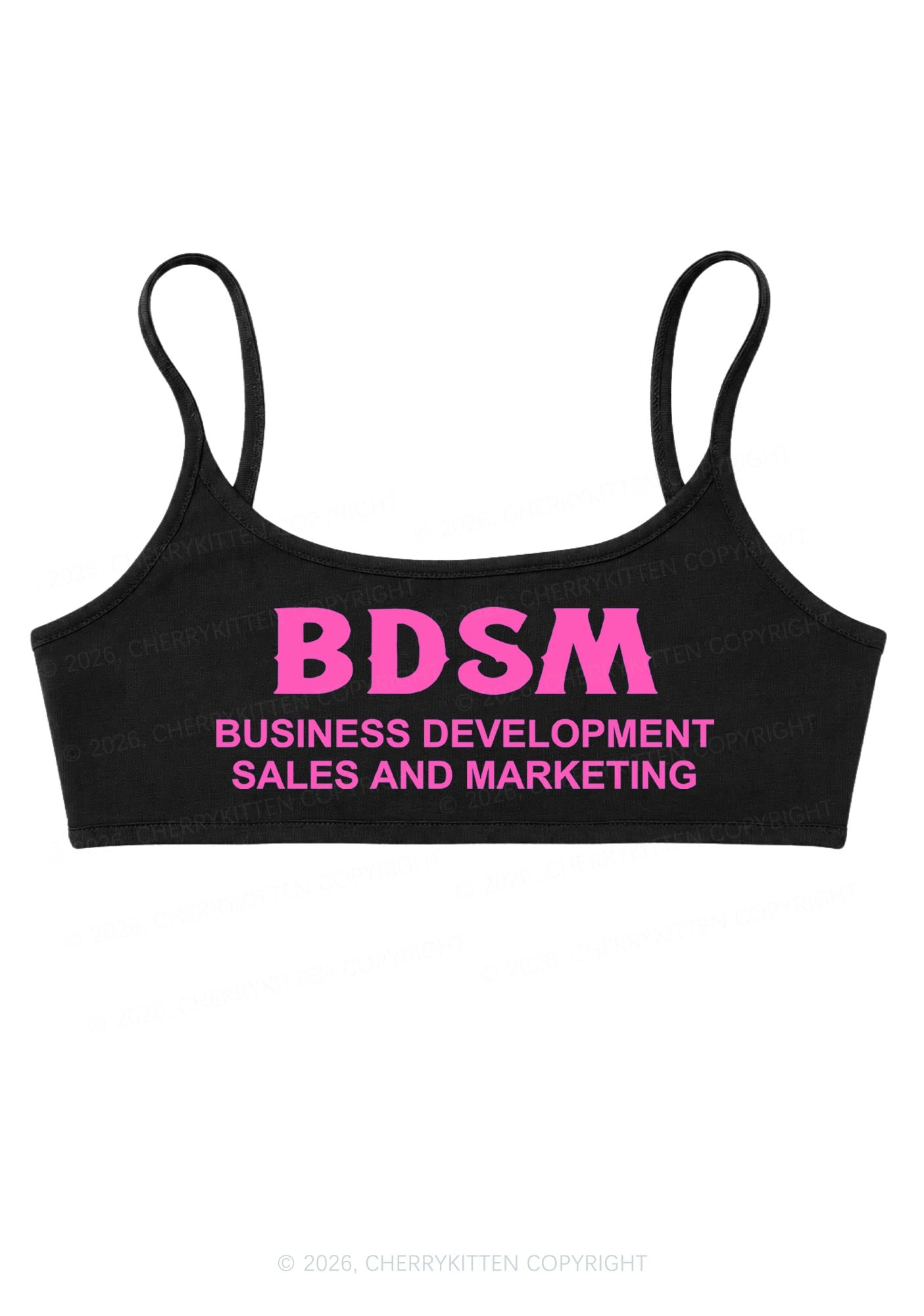 Business Development Y2K Super Crop Cami Cherrykitten