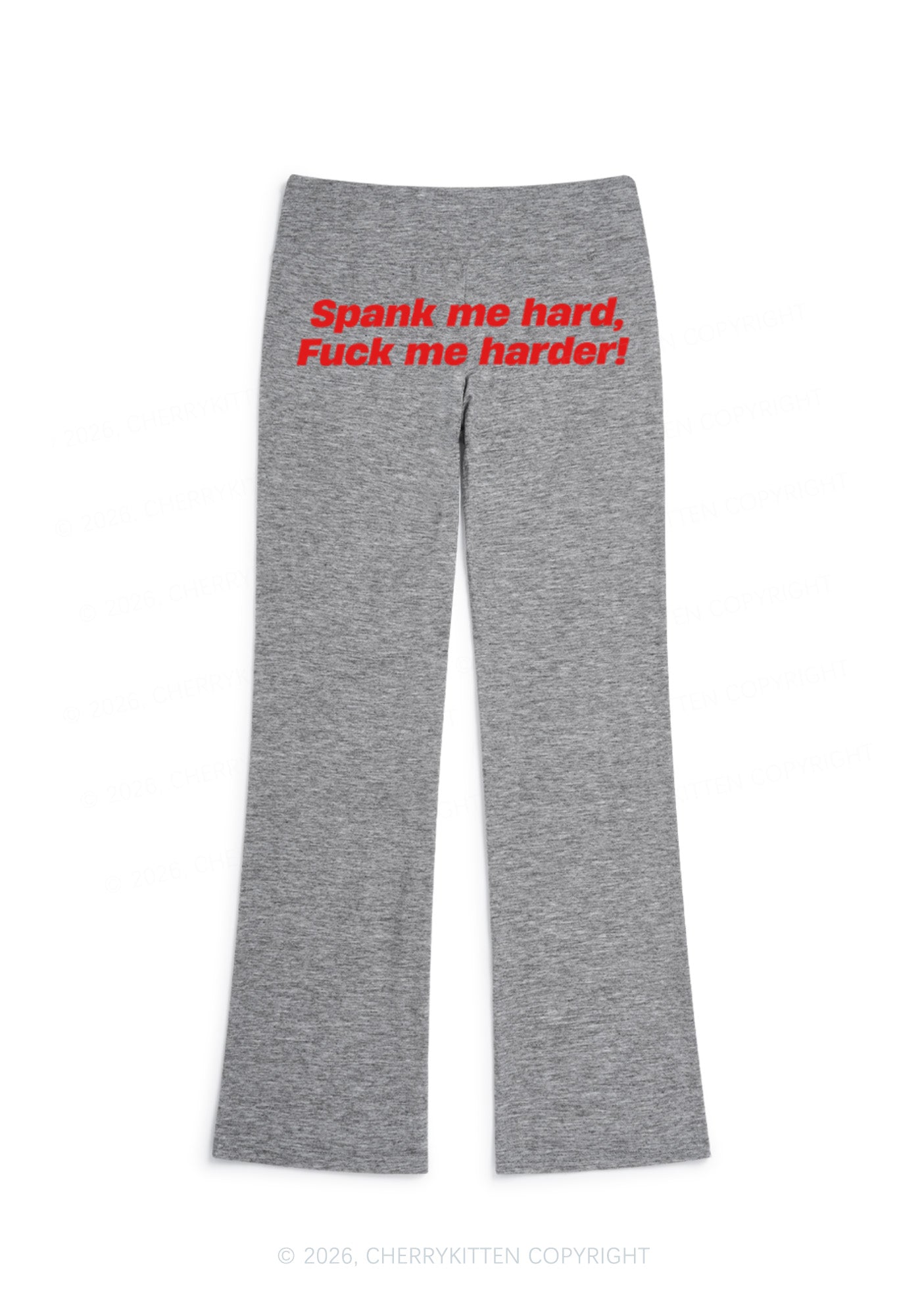 Spank Me Hard Y2K Low Rise Drawstring Flare Pants Cherrykitten