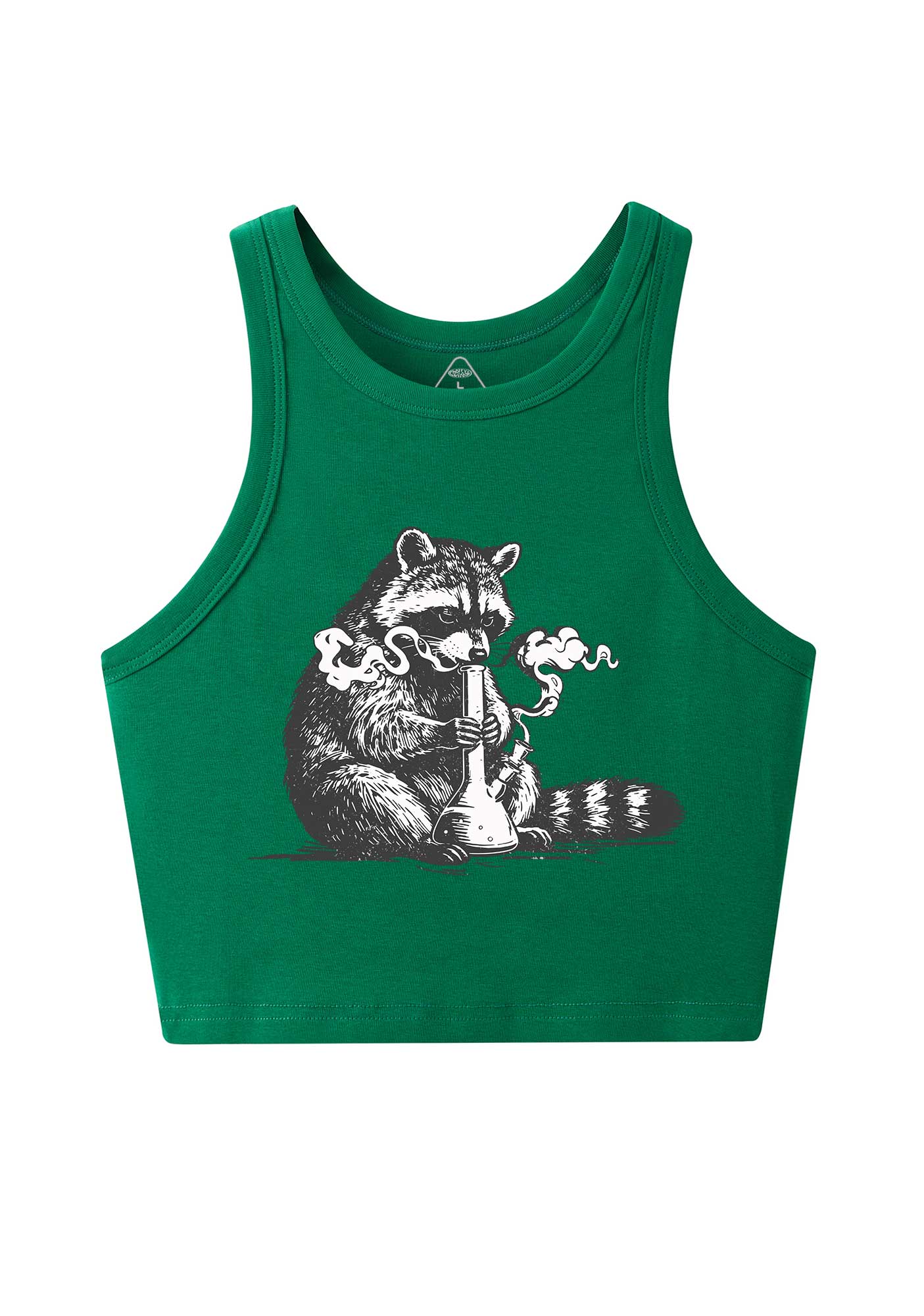 Stoned Raccoon Y2K Crop Tank Top Cherrykitten