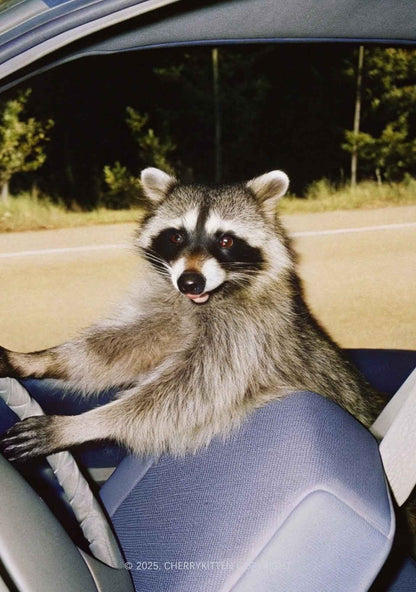 Raccoon Driver Y2K Mesh Muscle Tank Cherrykitten