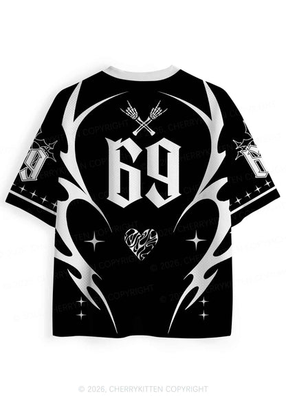 Punk Rock Dyke Pride Y2K Sport Jersey Shirts Cherrykitten