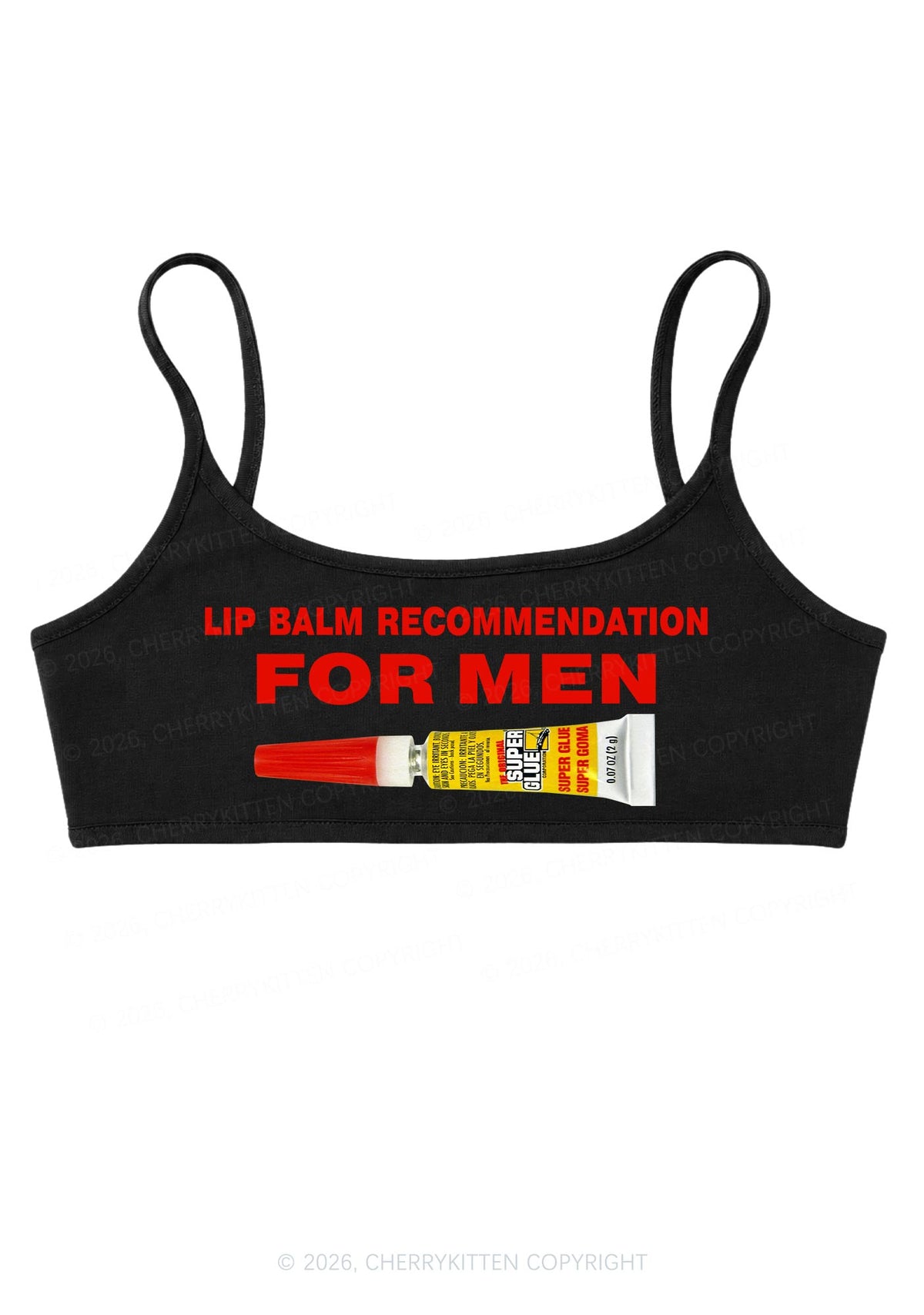 Lip Balm Recommendation For Men Y2K Super Crop Cami Cherrykitten