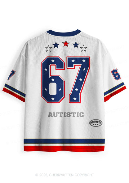 Autistic By Birth Gay Pride Y2K Sport Jersey Shirts Cherrykitten