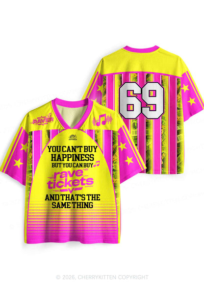 Rave Tickets Y2K Sport Jersey Shirts Cherrykitten