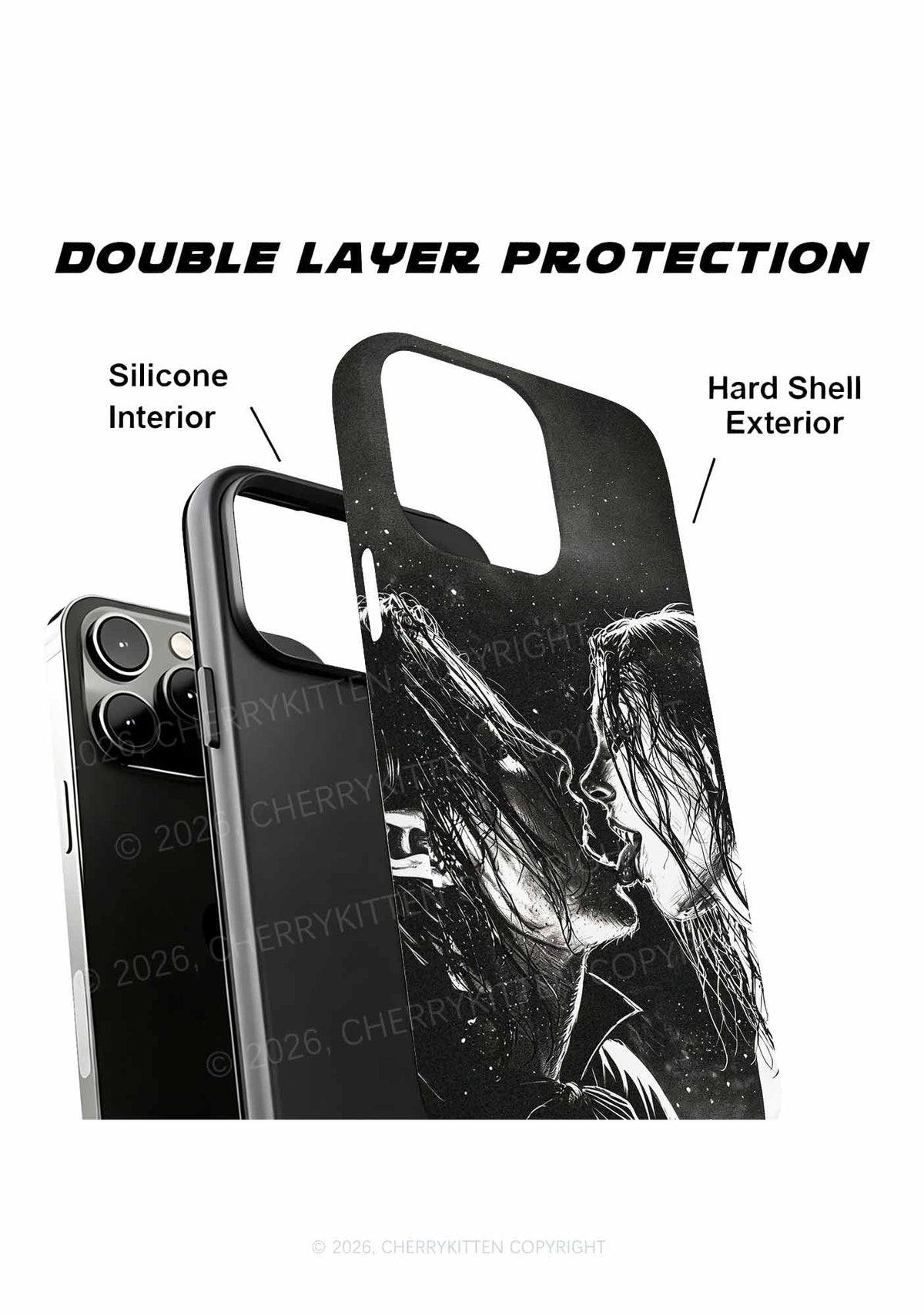 Halloween Two Vampire Figures Y2K Phone Case Cherrykitten