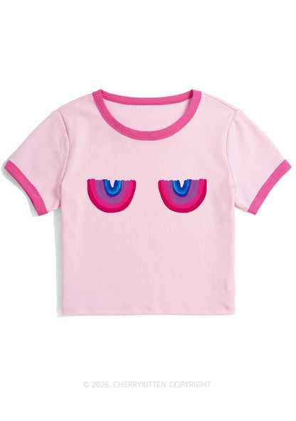 Bisexual Bxxb Pride Y2K Ringer Tee Cherrykitten