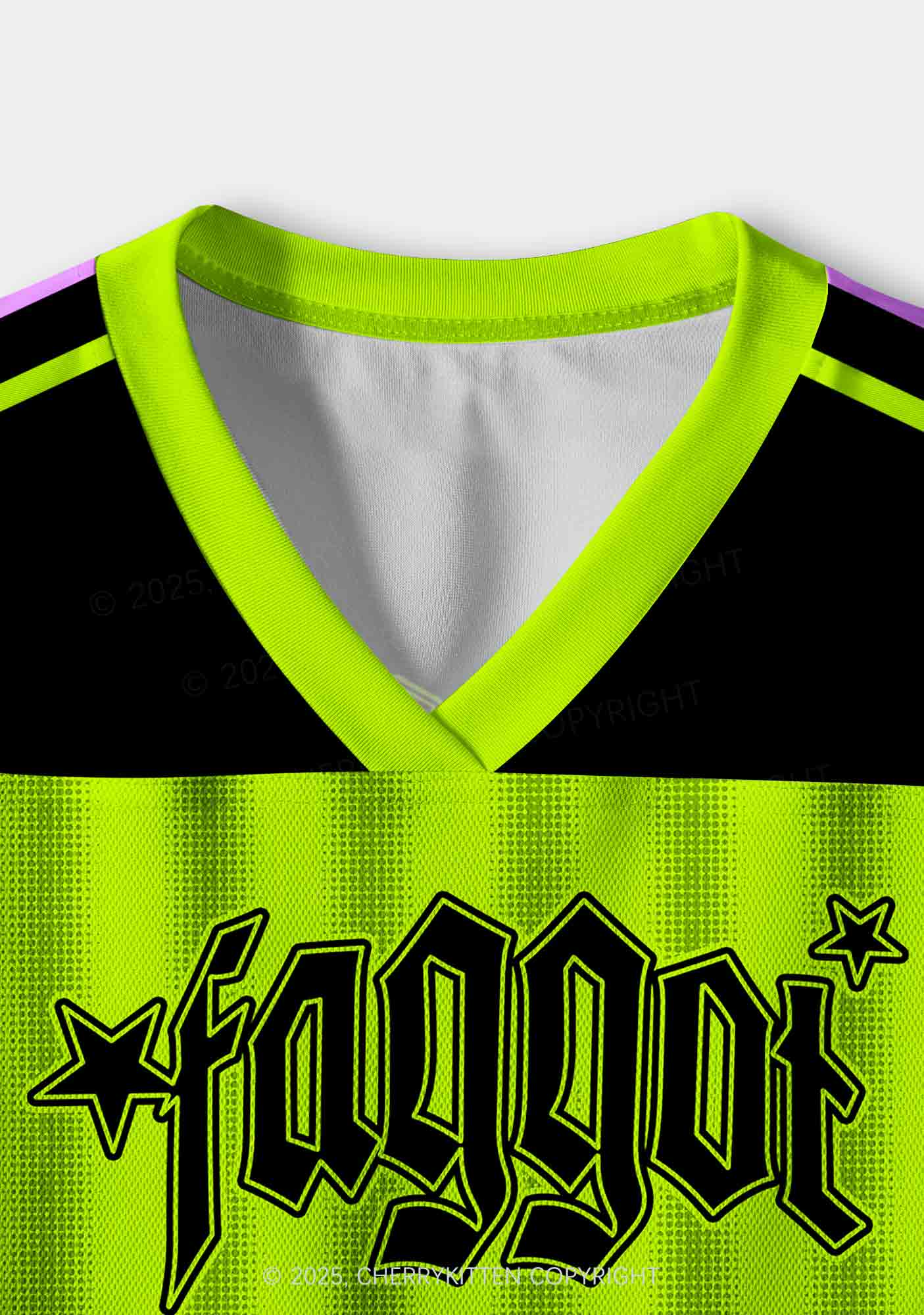 Custom Faggot Stars Pride Y2K Crop Sport Jersey Shirts Cherrykitten