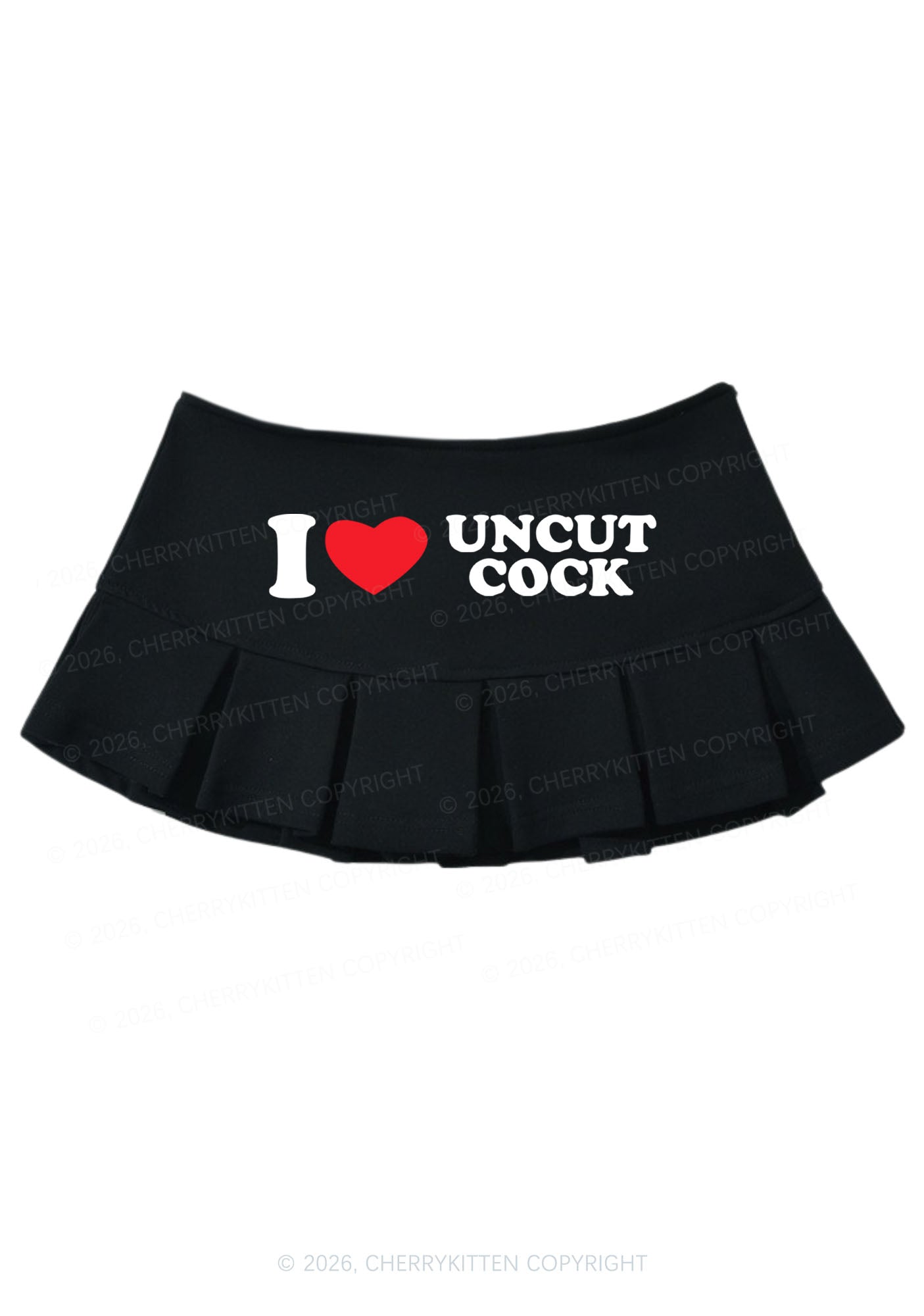 I Love Uncut Cxck Y2K Mini Pleated Skirts Cherrykitten