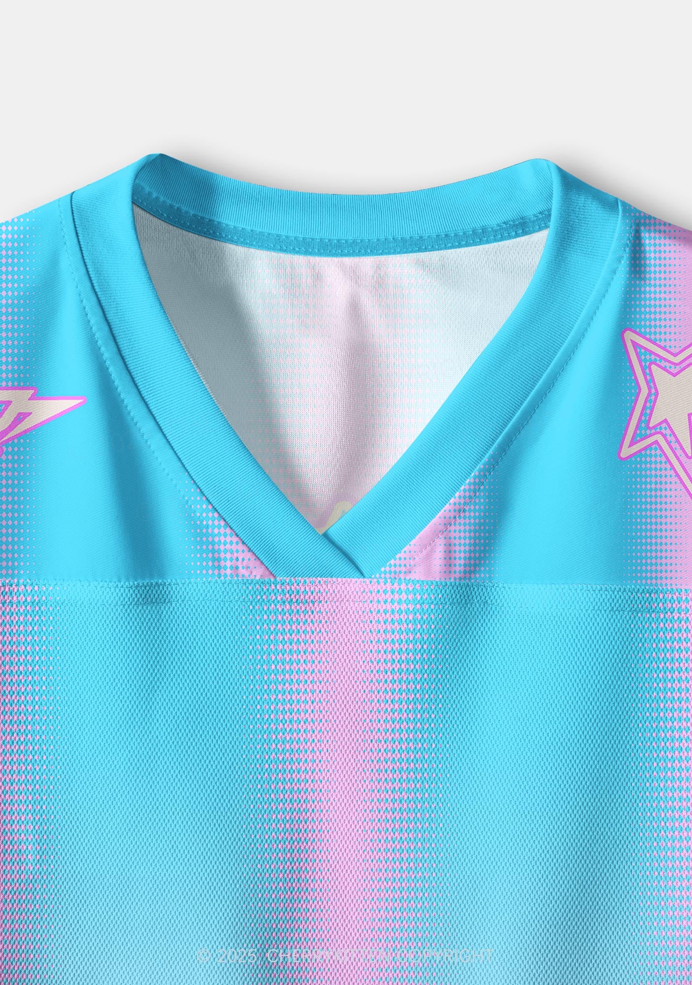 Custom Blue Pony Y2K Crop Sport Jersey Shirts Cherrykitten