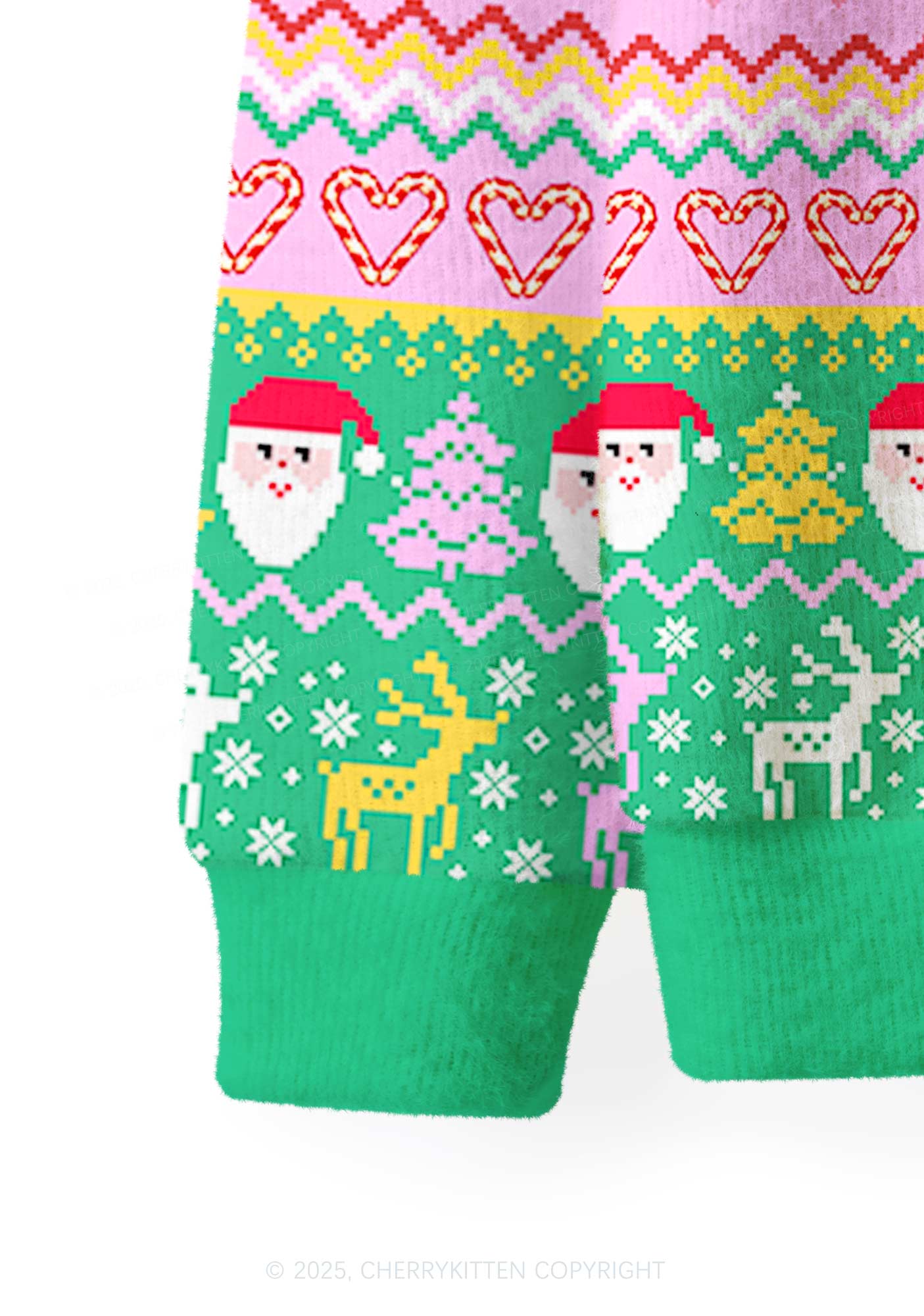 Im Not Going Goose Y2K Christmas Cardigan Knit Sweatshirt Cherrykitten