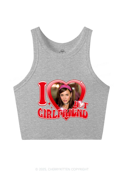 Custom I Love My Hot Girlfriend Y2K Crop Tank Top Cherrykitten