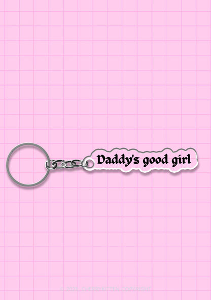 Daddys Good Girl 1Pc Y2K Keychain Cherrykitten