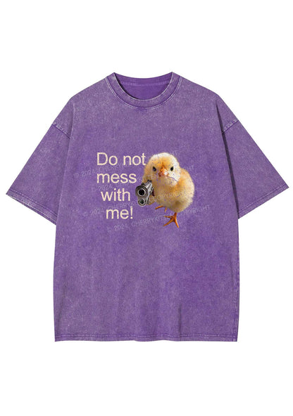 Do Not Mess With Me Y2K Washed Tee Cherrykitten