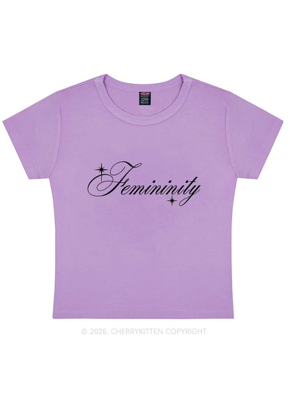 Femininity Pride Y2K Baby Tee Cherrykitten