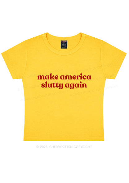 Make America Slxtty Again Y2K Baby Tee Cherrykitten