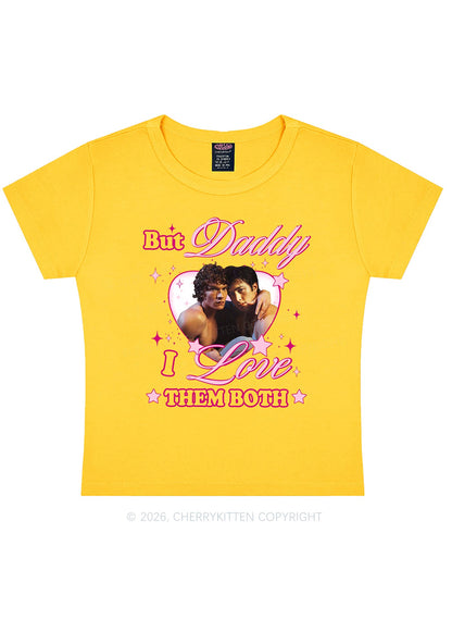 But Daddy I Love Them Both HR Y2K Baby Tee Cherrykitten