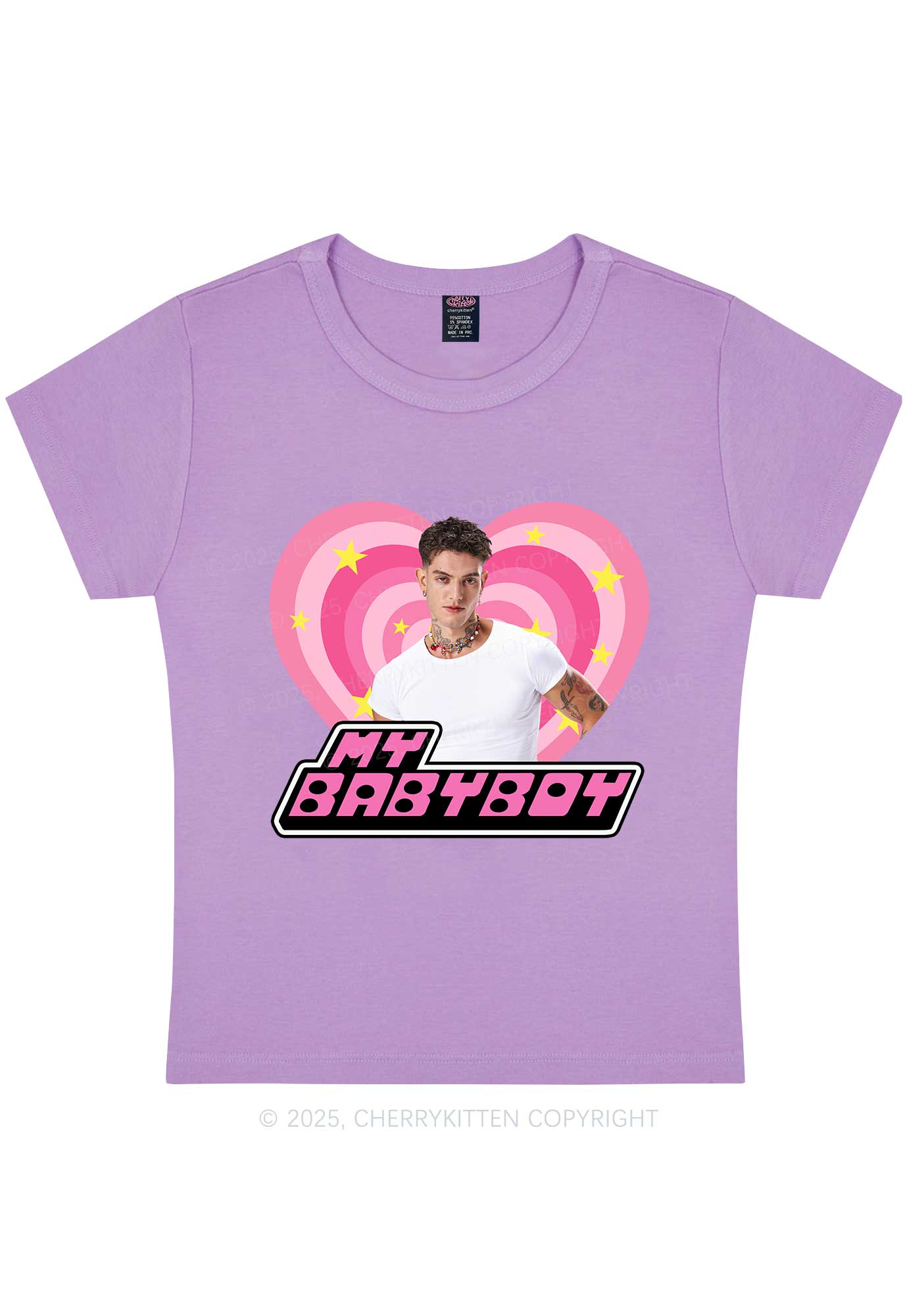 Custom Love My Babyboy Y2K Baby Tee Cherrykitten
