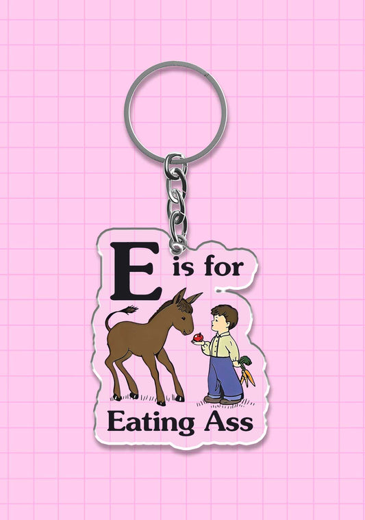 E Is For Eating Axx 1Pc Y2K Keychain Cherrykitten