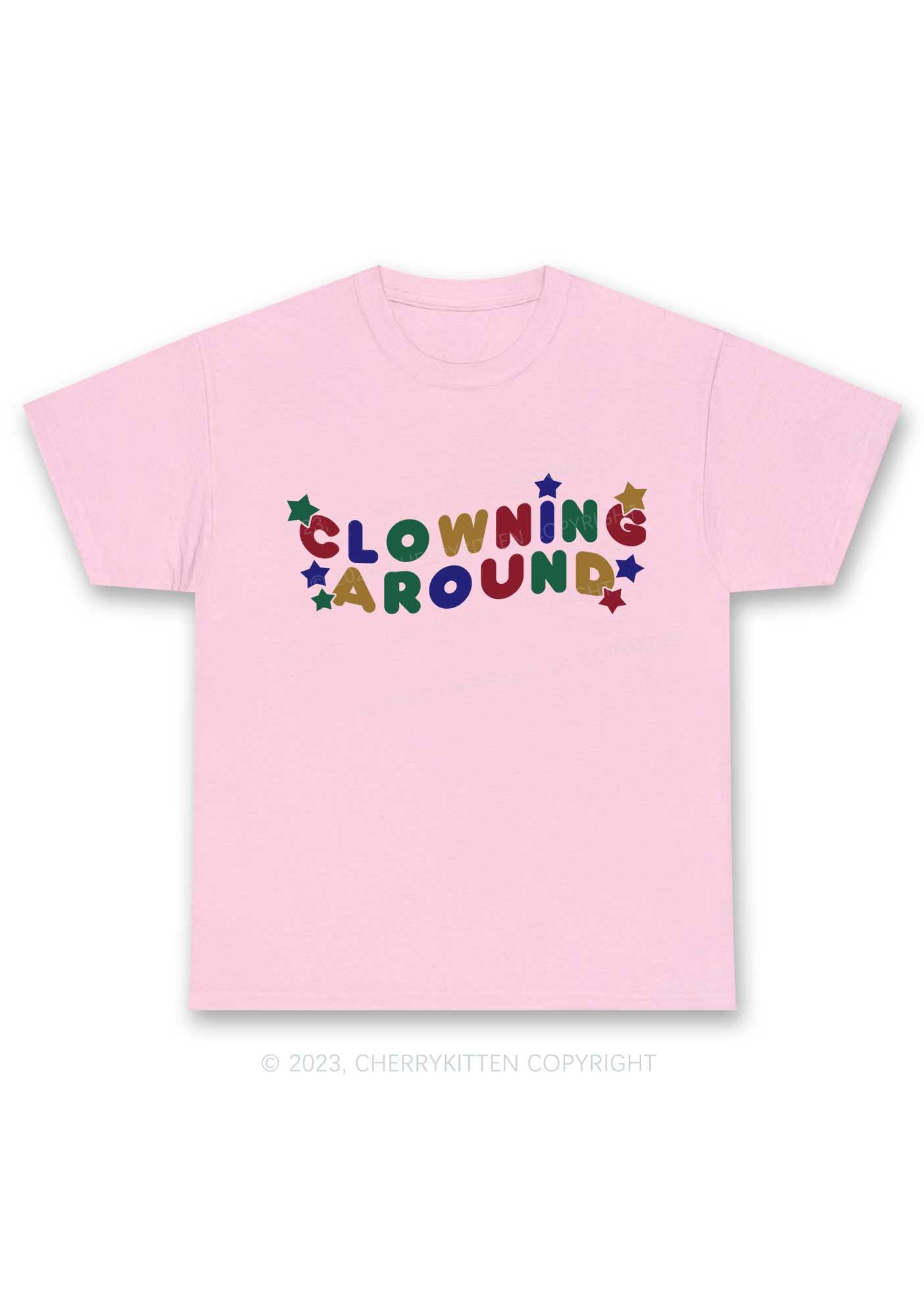 Clowning Around Y2K Chunky Shirt Cherrykitten